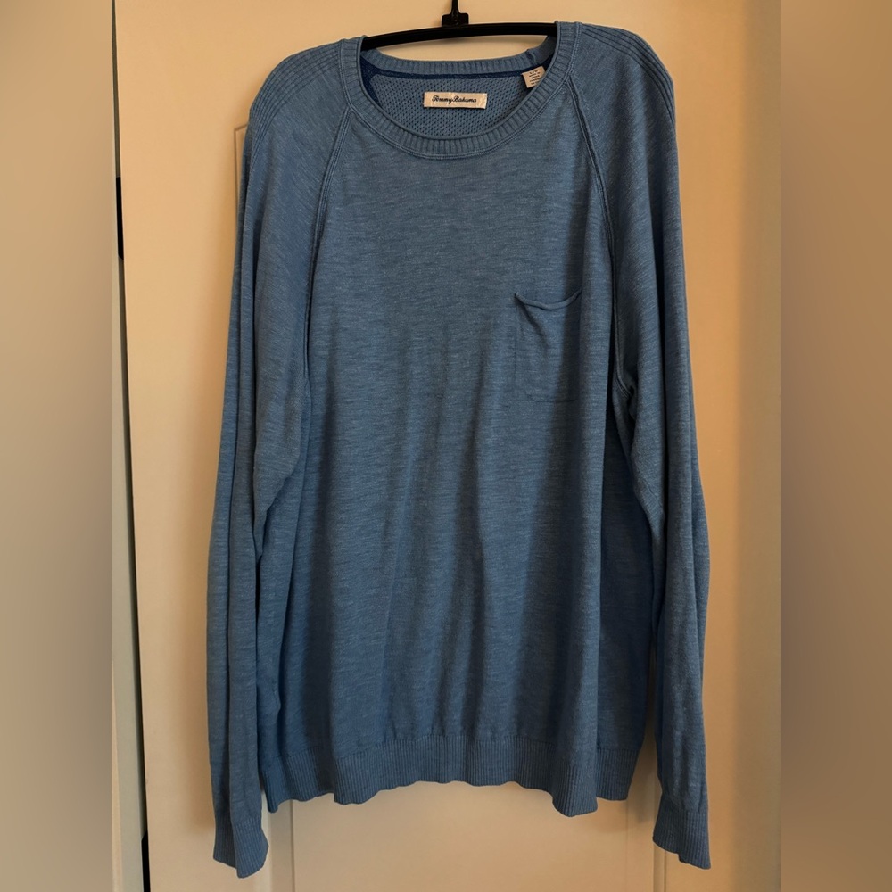 Tommy Bahama Sea Mist Pocket Crewneck Sweater